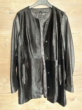 Unikat Ledermantel schwarz