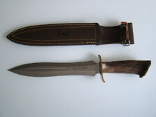 MUELA Jagdmesser Hirschhorn mit Lederscheide