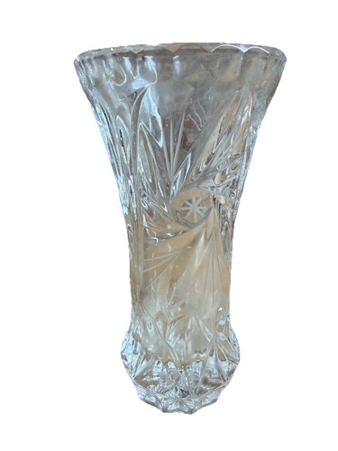 Pressglas vase vintage - vase, klar