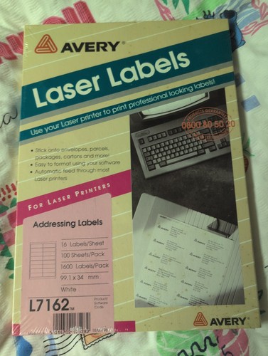 Avery l7162 100 laser - l7162-100,