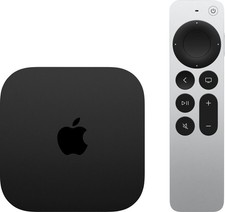 Apple TV 4K 3. Gen 128GB Medienstreamer - Schwarz - Wi-Fi + Ethernet mit MwSt