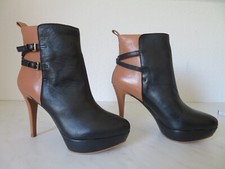 Schuhe Damen 39  High Heels Plateau Zara Stiefeletten Echtleder