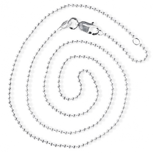 Kugelkette silber 45 - kugelkette,