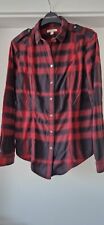 Burberry Flanell Bluse GR. M Schwarz/Rot  Wenig getragen 