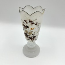 Vase Glas Handbemalt Emaille