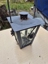 Metall Laterne 33cm inkl. Griff Gartenlaterne Dekolaterne Windlicht Stalllicht