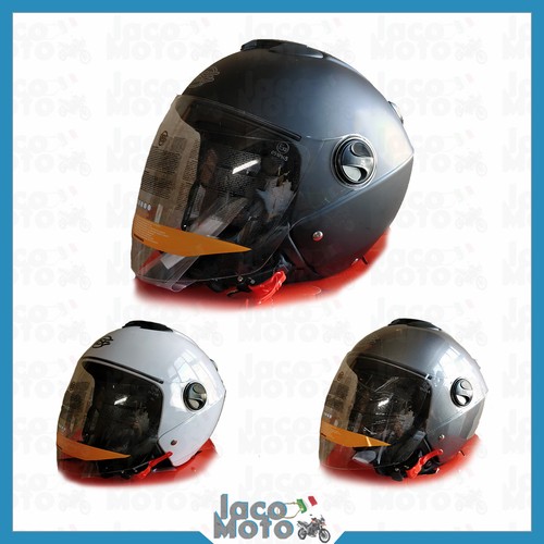 Demi jet helm - demi, visier