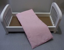 Matratze für z.B. Goki Puppenbett - Puppenwagen - hellrosa - ca. 50 x 23 cm (2)