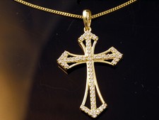 585 Goldkette mit Gold Kreuz