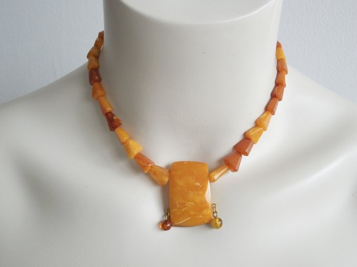 Natur bernstein kette collier - bernstein,
