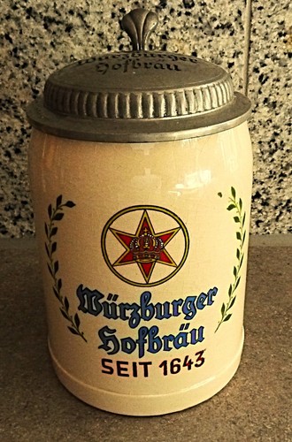 Bierkrug würzburger hofbräu - bierkrug,