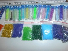 Konvolut Bastelset aus Sammlung Glasperlen Rocailles Draht