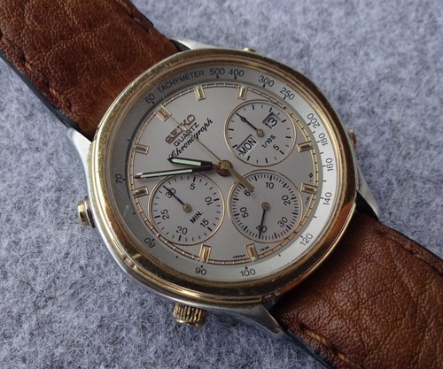 Seiko chronograph 7a38 vintage - chronograph,