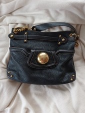 Dolce & Gabbana Henkel - Umhängetasche schwarze Leder Tasche