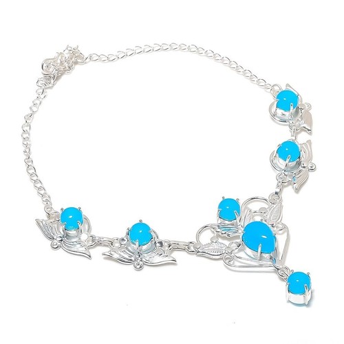 Blauer chalzedon edelstein - blauer,