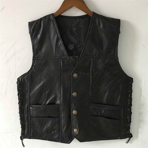 Herren echtleder weste top - herren,