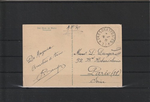 B242 karte paris stempel - karte,