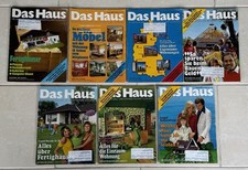 7 alte Zeitschriften Zeitung "Das Haus" Mitte 1970er Jahre - Architektur