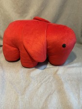 Roter Elefant, original von Elefanten Schuhe Kuscheltier Stofftier Sammler Top