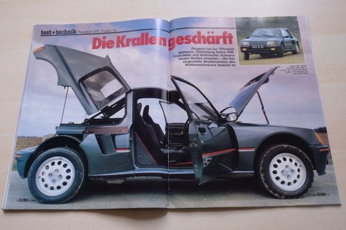 Rallye racing 1984 peugeot - rallye, 05/1984