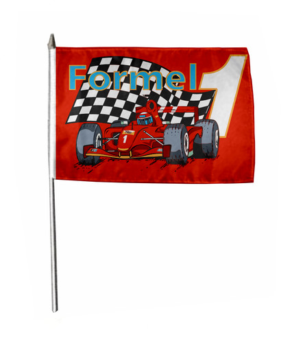 Stockflagge formel rot - stockflagge, 1