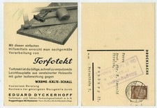 69960 - Leichtbauplatte Torfotekt - AK, gelaufen Neustadt a. Rgbe. 27.5.1936