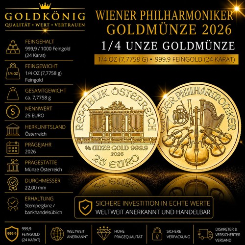 Goldmünze unze 999 9 - goldmünze, 1/4