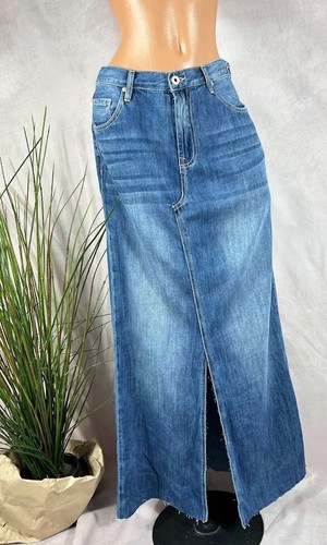 Lässiger maxi jeans rock - maxi,