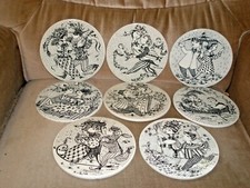 Wandteller / Monatsteller / - Björn Wiinblad -- Nymölle -- Dänemark