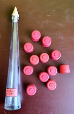 10 Mostkappen für Flaschen Gummikappen + Likörflasche