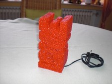 Glitzer Lampe Love rot 21cm - Dekolampe Tisch Leuchte Nachtlicht Stimmungslicht