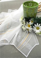 Scheibengardine Kurzgardine Kurzstore Panneau gelb grün 30, 45, 80 cm