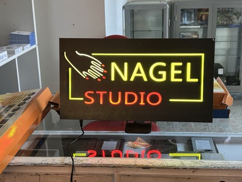 Led schild nagelstudio neon - led,