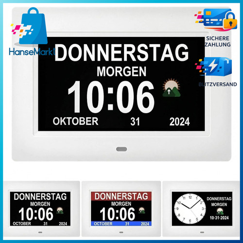 Seniorenuhr digitaler kalender - digitaler,
