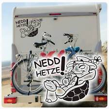 Nedd Hetze! Wohnmobil Auto Aufkleber Schildkröte Chillkröte Sticker mich WoMo059