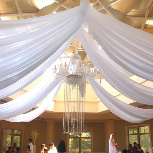 Hochzeit voile querbehang - hochzeit,