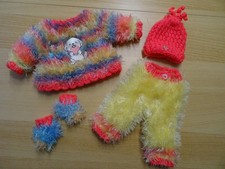 Puppenkleidung 36 cm Puppensachen aus Fransenwolle Puppenoutfit