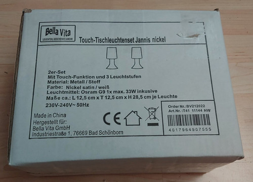 Moderne nachttischleuchte - x,
