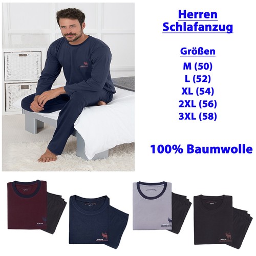 Herren pyjama schlafanzug - pyjama,