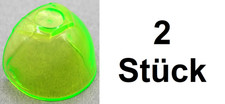 2x LEGO 89159 Minifigur Zubehör Visier Groß Transparent-Hellgrün