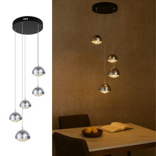 Pendelleuchte 5-flammig Chrom