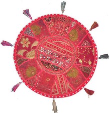 22 " Indisch Rot Boden Kissen