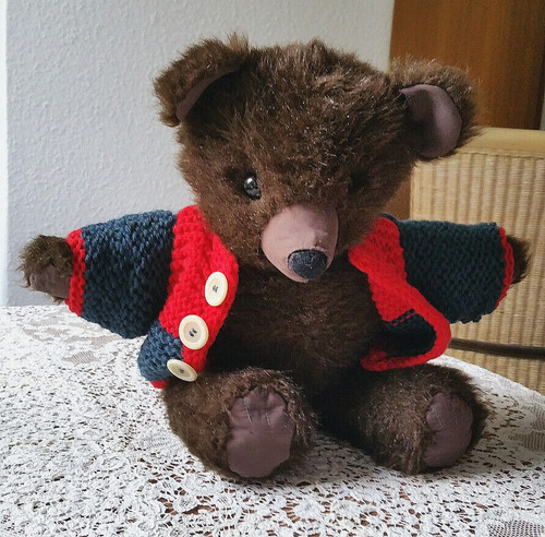 Ddr antiker teddybär braun - teddybär,