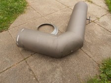 Rauchrohr / Ofenrohr 150mm Grau, 2 mm stark  Reinigungsöffnung und Drosselklappe