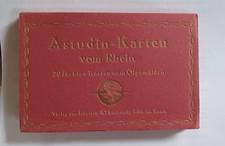 Astudin Karten vom Rhein - 20 farbige AK nach Ölgemälden alt komplett