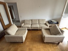 Conseta Sitzgruppe COR Beige DesignikoneF.w MOELLER 1962  Guter Zustand 3 er+2x1