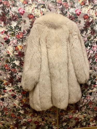 Vintage silberfuchs pelzmantel - vintage, silberfuchs-pelzmantel