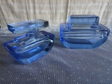 Vintage blau Glas Parfüm
