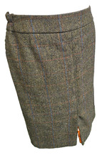 Lady LADAGE & OELKE TWEED  Damen Rock Gr. 42 Schurwolle Top Anzugsrock