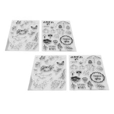 4 PCs Clear Stamps Clear